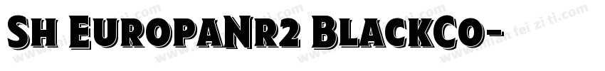 Sh EuropaNr2 BlackCo字体转换